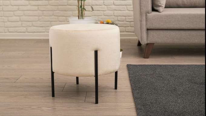 Asir - Tuffet - Room Zwart - 40 x 40 x 40 cm