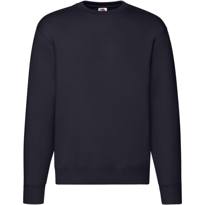 Fruit of the Loom Heren Premium Ingelegd Sweatshirt (Deep Navy)