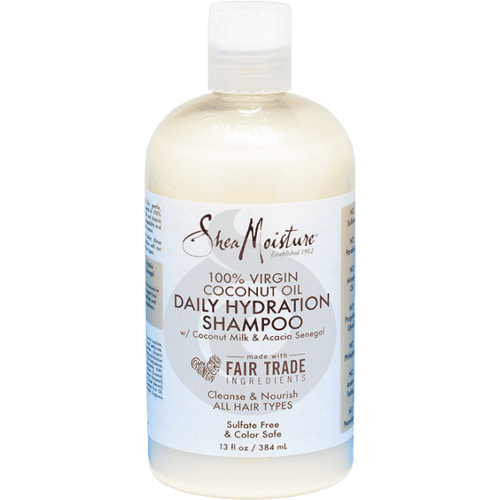 SheaMoisture, Daily Hydration Shampoo, with Coconut Milk and Gum Arabic, 13 fl oz (384 ml) white