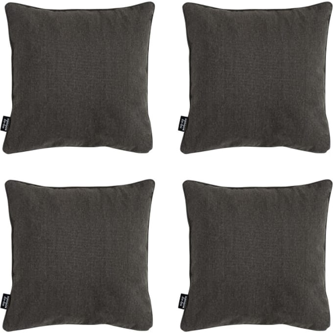 Madison - Sierkussen Dark grey canvas eco+ - Ca. 50x50 cm - Set van 4