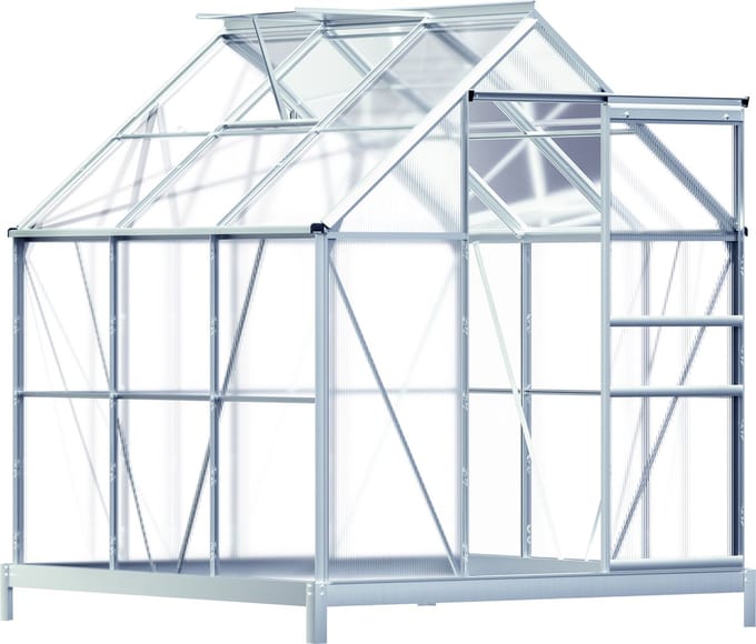 Gardebruk Tuinkas - 3,6m² Aluminium Dakraam Fundament - 190x190cm