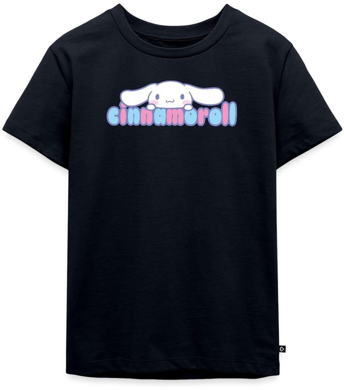 Cinnamoroll Gluurt Over De Letters Premium T Shirt Kinderen