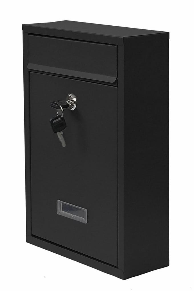 Awtools AW75031 - Brievenbus - Metaal - Zwart - Met Sleutel