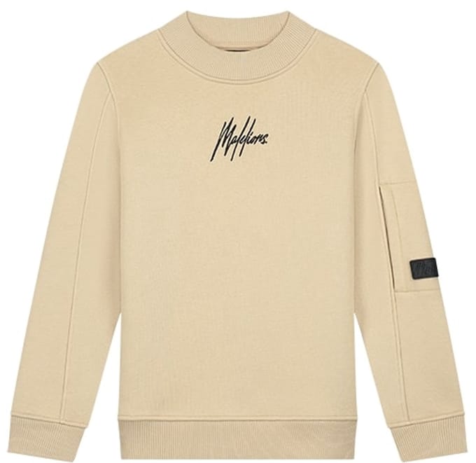 Malelions Junior Turtle Sweater Light Brown - Maat 128