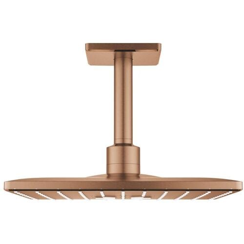 Grohe Rainshower SmartActive 310 Cube overhead shower set with 2 spray types and ceiling connection 26481DL0