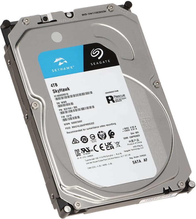 Seagate SkyHawk™ 4 TB Harde schijf (3.5 inch) SATA III ST4000VX016 Bulk