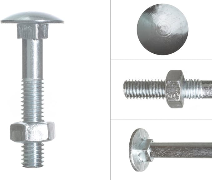 Slotbouten Verzinkt M6 x 35 mm | 200 stuks