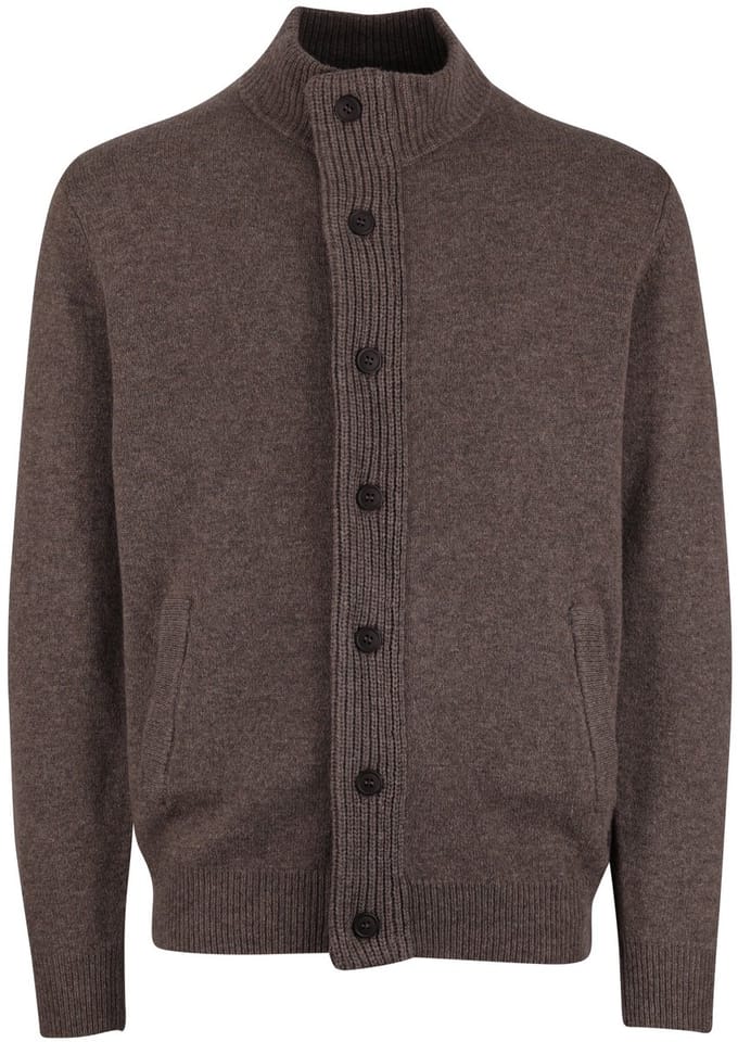 Barbour Zip Vest Wol Bruin - Maat XXL - Heren