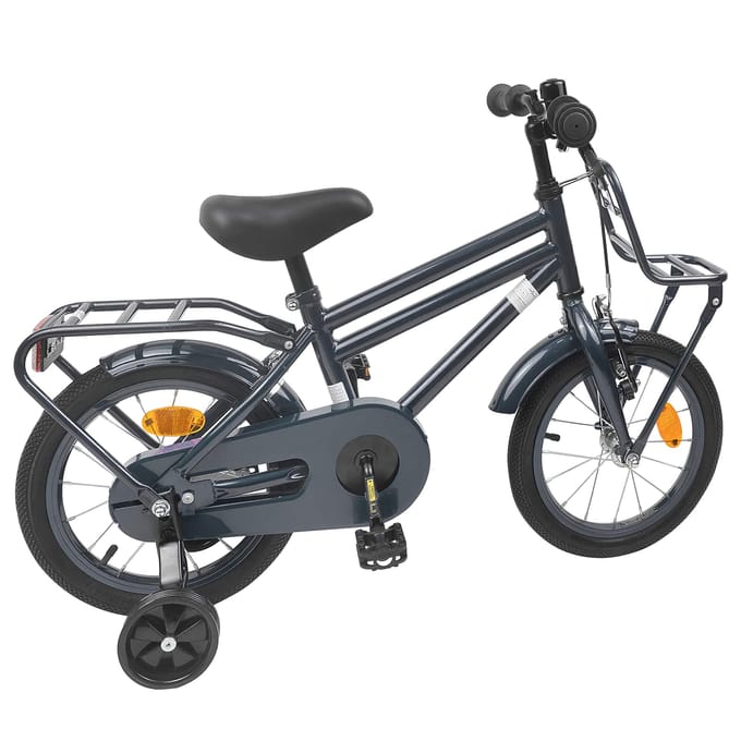 vidaXL - Kinderfiets - 16 - Inch - voor - 4-6 - jaar - oud - Donkergrijs