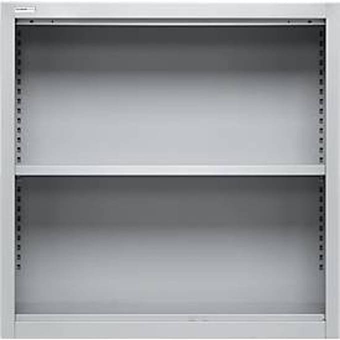 Schäfer Shop Select bovenschap MS, 2 OH, B 800 x D 400 x H 800 mm, plaatstaal, aluminium wit