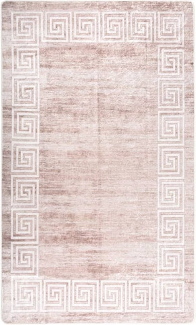 vidaXL - Vloerkleed - wasbaar - 120x180 - cm - beige