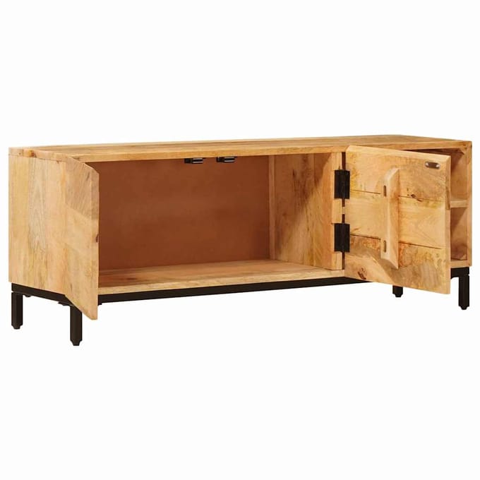 vidaXL - Opbergkasten - Bruin - 110 - x - 30 - x - 40 - cm - Massief - Mango - Hout