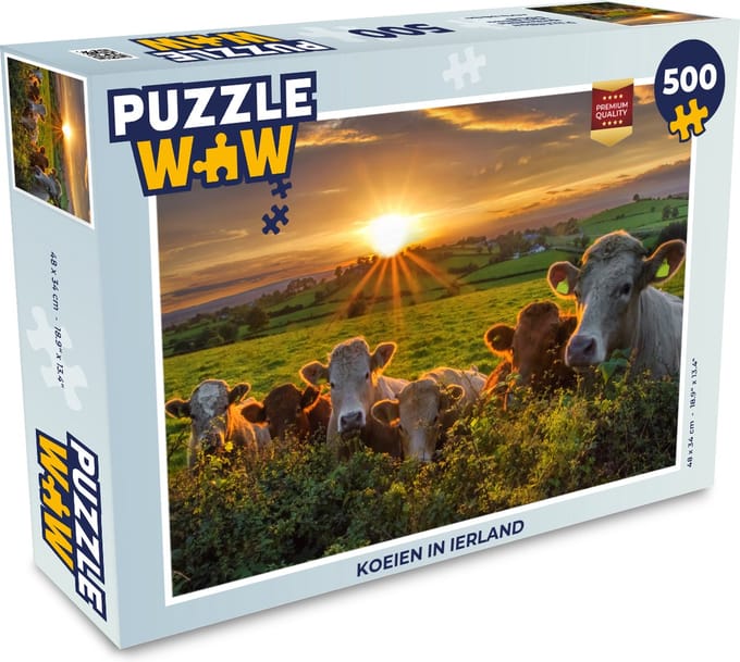 Puzzel Koeien in Ierland - Legpuzzel - Puzzel 500 stukjes
