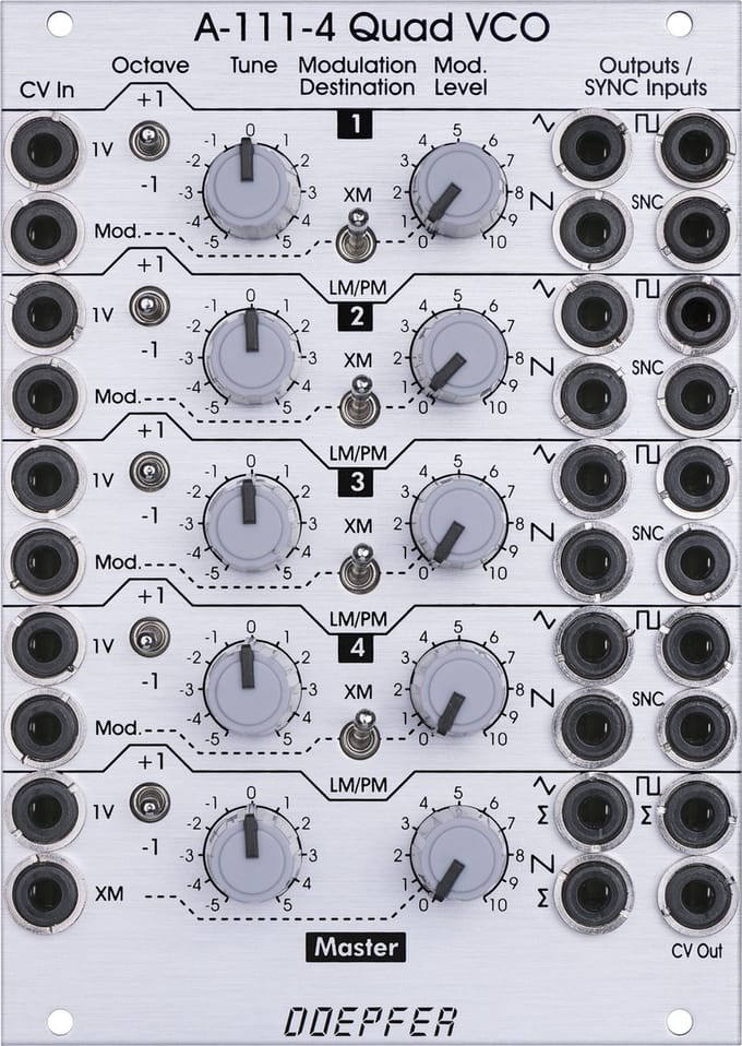 Doepfer A-111-4 Quad Precision VCO - Oscillator modular synthesizer