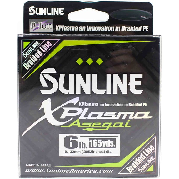 Sunline PE Line Asegai Xplasma 165yds PE 0,6 6lb Vert Foncé (6827) vert foncé