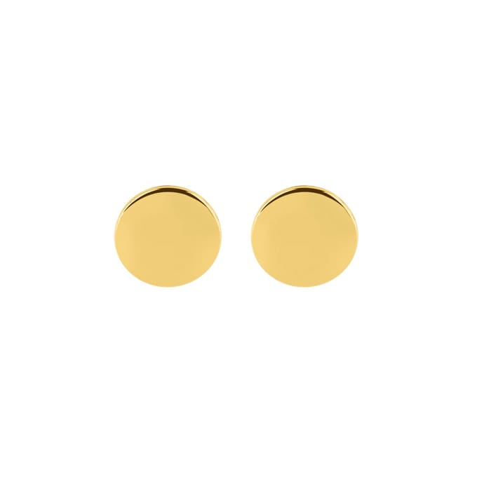 Goud Plated Oorknopjes 7MM