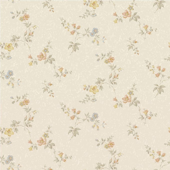 Duro Vliesbehang 525-02 - Gammalsvenska klassiker - Bloemen Beige - 53cm x 10.05m