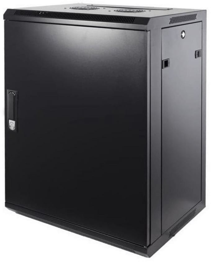 DSIT 15U wandkast met metalen deur 600x450x770mm (BxDxH) - serverbehuizing - serverrack - serverkast - 19 inch