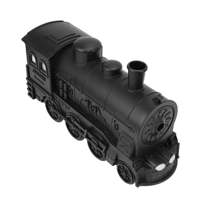 Aromatherapie Diffuser Luchtbevochtiger Treinvorm Kleurrijke LED-verlichting Afstandsbediening Essentiële Olie black