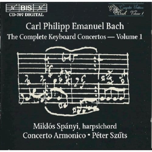 Miklós Spányi, Concerto Armonico - C.P.E. Bach: Keyboard Concertos Vol.1 (CD)