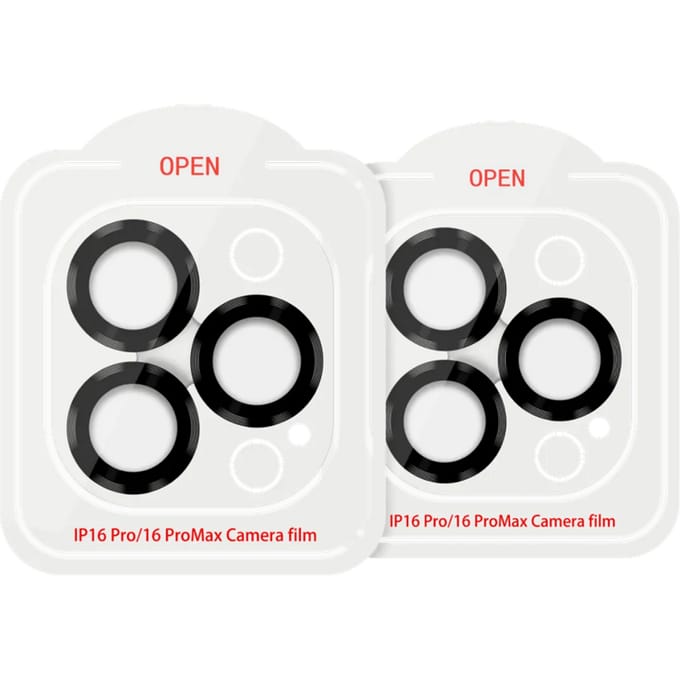 BlueBuilt Apple iPhone 16 Pro/16 Pro Max Camera Lens Protector Aluminium Duo Pack