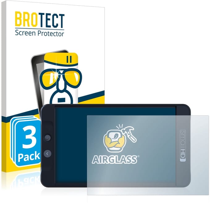 Screenprotector 3 Stuks voor SmallHD 702 Black Beschermglas transparant