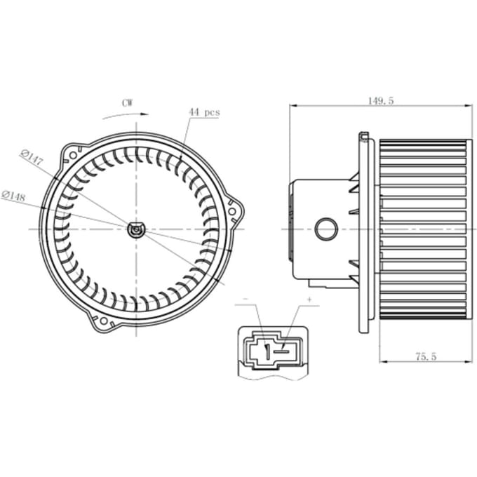 Binnenventilator NRF 34275