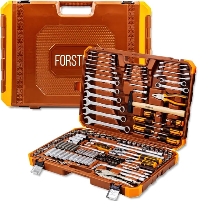 FORSTIME Serie - Gereedschapscombiset - 202 Elementen - 6 Kanten - 6-32mm