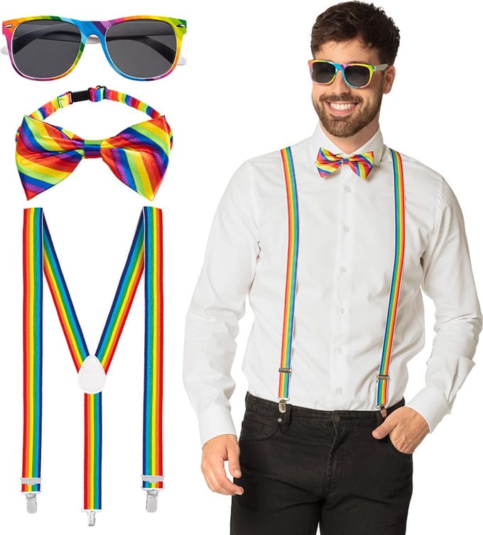 Boland - Set Classic regenboog Multi - Volwassenen - Unisex - - Pride
