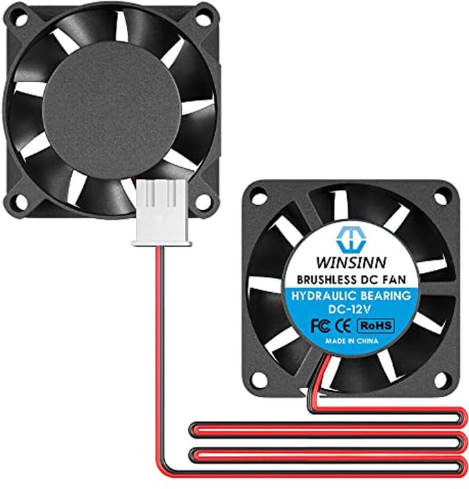 Mini 25mm Ventilator 12V Hydraulisch Lager Borstelloos - Hoge Snelheid (Pack van 4)