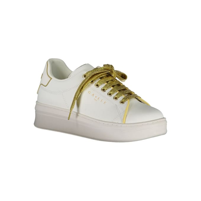 Gaelle Paris Bianco Polyurethaan Dames Sneakers