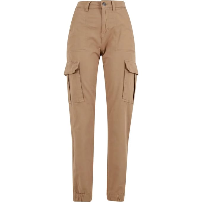 Urban Classics - Cotton Twill Utility Cargobroek - Taille, 30 inch - Beige
