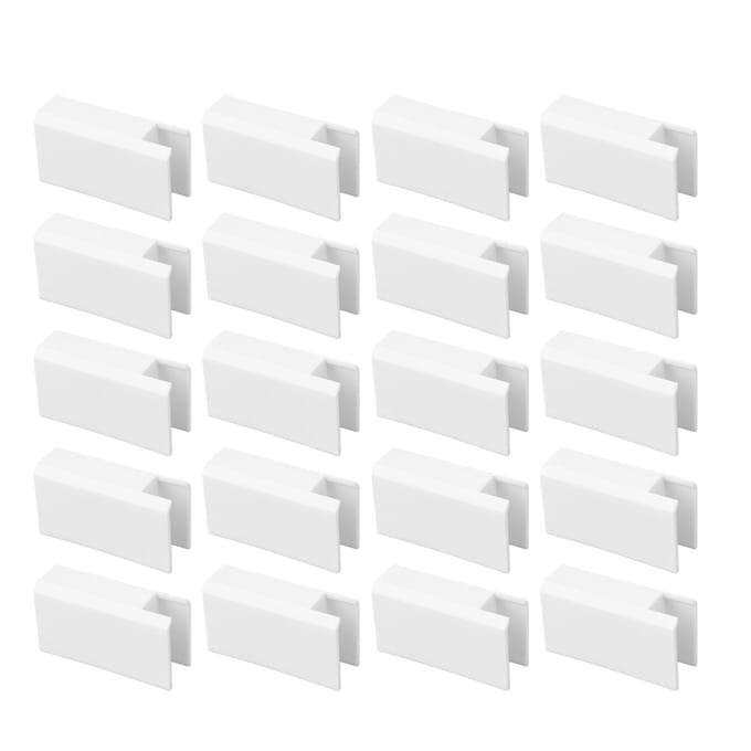20 Pièces Butée de Blocage de Fenêtre de Porte Coulissante en Plastique Limiteur Sûr Accessoires Anti-Collision Long