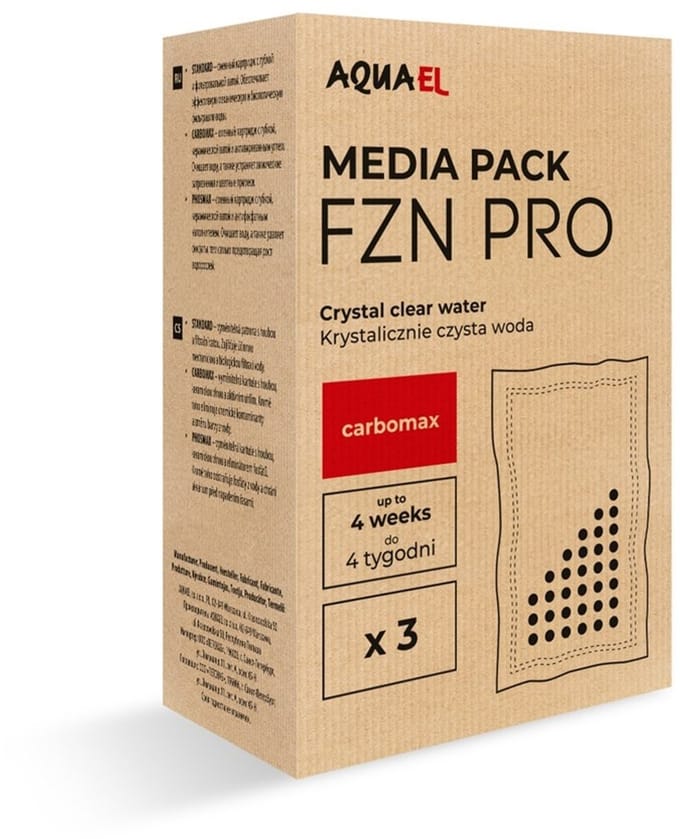Aquael FZN Pro Mediakit Carbon - Set van 3 stuks