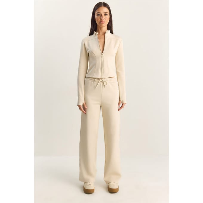 Jas en Rechte Pantalon Twee Delige Set