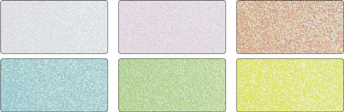 Glitzerkarton Folia 174x245mm 6 Blatt Pastell sortiert