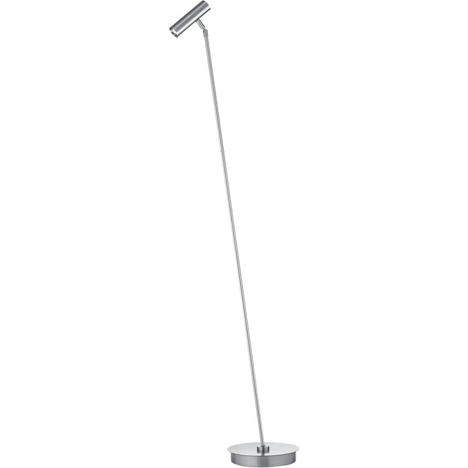 HELL LED vloerlamp Tom Pro, mat nikkel, 1-lamp, CCT, dimmer