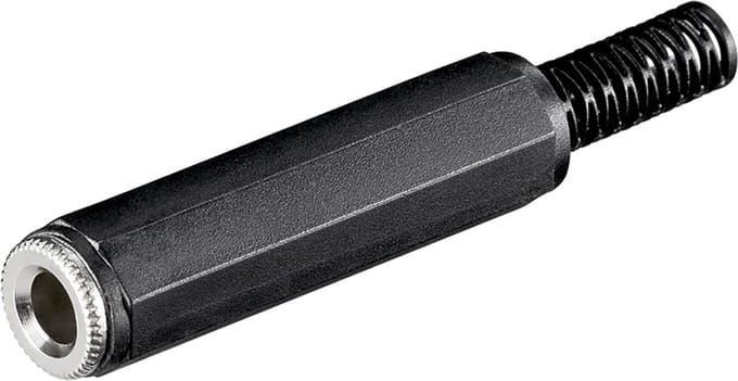 Goobay Stereo 6,35mm Jack audio contra connector recht
