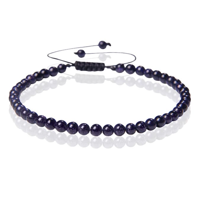 Memphis No.1 Armband - 4mm Blue Sandstone