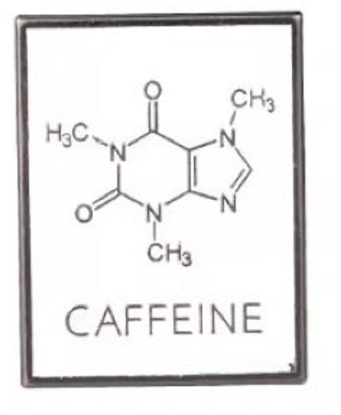 Pin Broche - enamel pin - kledingspeld - Cafeïne