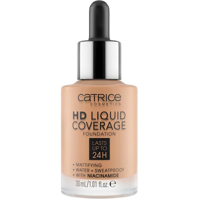 Catrice - Liquid Make-Up HD Liquid Coverage (Foundation) 30 ml 040 Warm Beige -