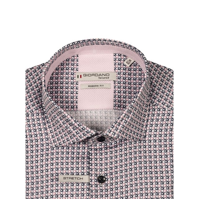 Giordano - Lange mouw overhemd - Mannen - 3XL - rood - Katoen - 517820