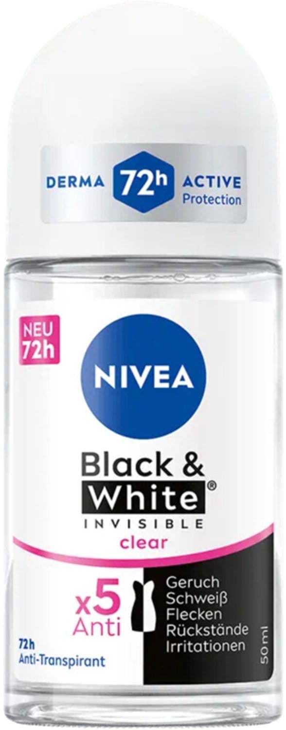 NIVEA Deodorant Roller Black & White Invisible 50 ml