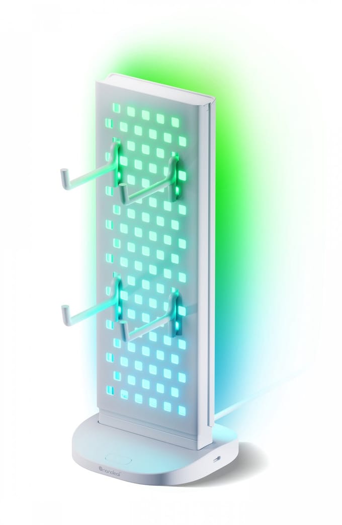 Nanoleaf Pegboard USB Desk Dock - Bureaustandaard - RGB - Wit
