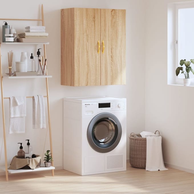vidaXL - Wandkast - 69,5x34x90 - cm - sonoma - eikenkleurig