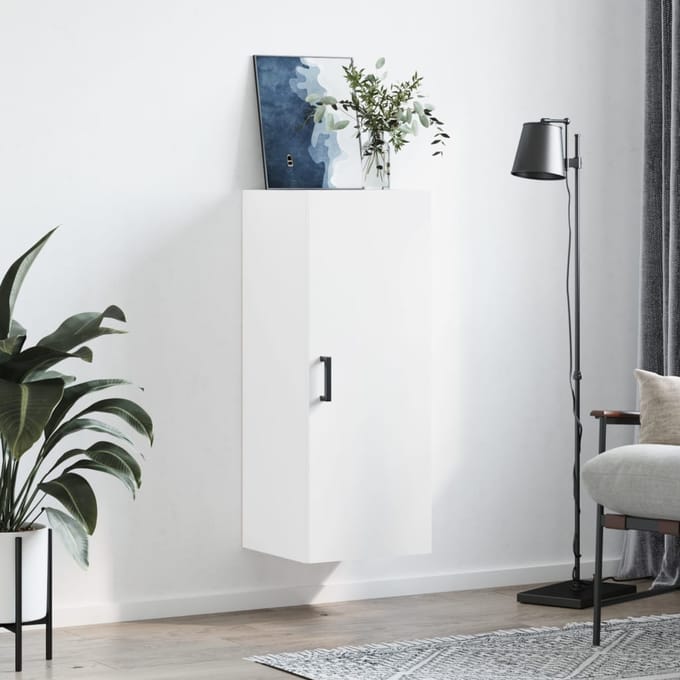 vidaXL - Bovenkast - 34,5x34x90 - cm - wit