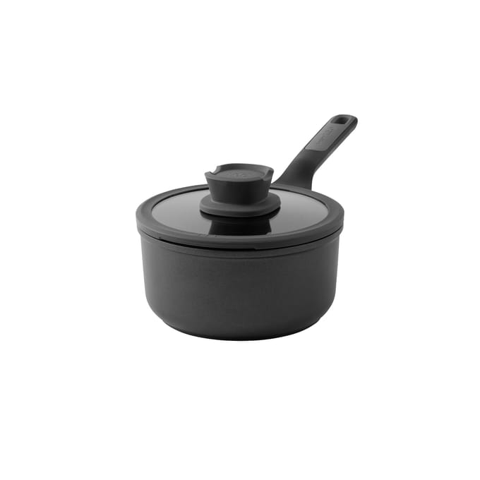 LEO Sauspan antikleef met deksel Stone+ - Ø 18cm - Grijs - PFAS-vrij