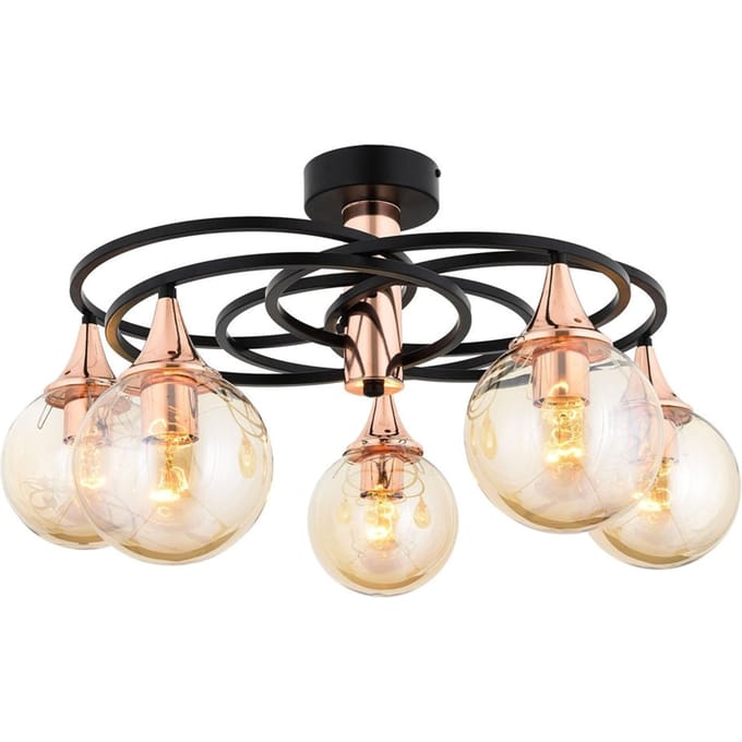 Plafondlamp Darnall 5-lichts | Lumos