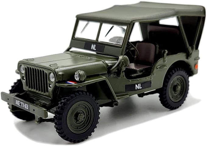 Cararama-Hongwell Necaf 1/4 Ton - Modelauto - Schaal 1:43 - Olijf Groen