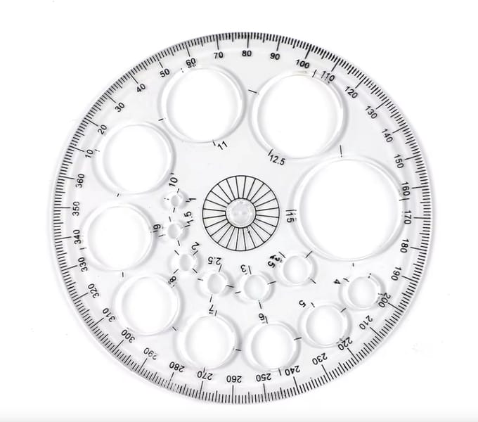 Hiden - Cirkel Tekensjabloon - Cirkelmaker - Hobby & Tekenen